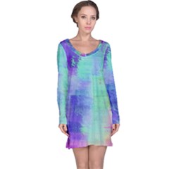 Watercolor Wash Long Sleeve Nightdress