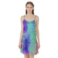 Watercolor Wash Satin Night Slip