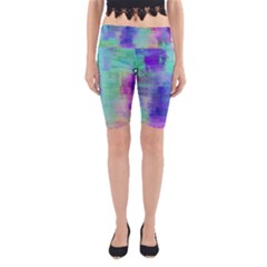 Watercolor Wash Yoga Cropped Leggings