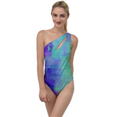 Watercolor Wash To One Side Swimsuit