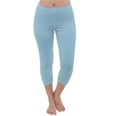 Light Blue Capri Winter Leggings  by blkstudio