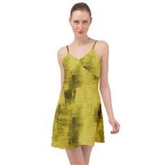 Watercolor Wash - Yellow Summer Time Chiffon Dress by blkstudio