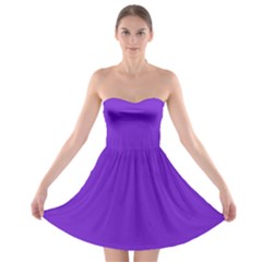 Violet Purple Strapless Bra Top Dress by blkstudio