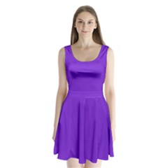 Violet Purple Split Back Mini Dress  by blkstudio