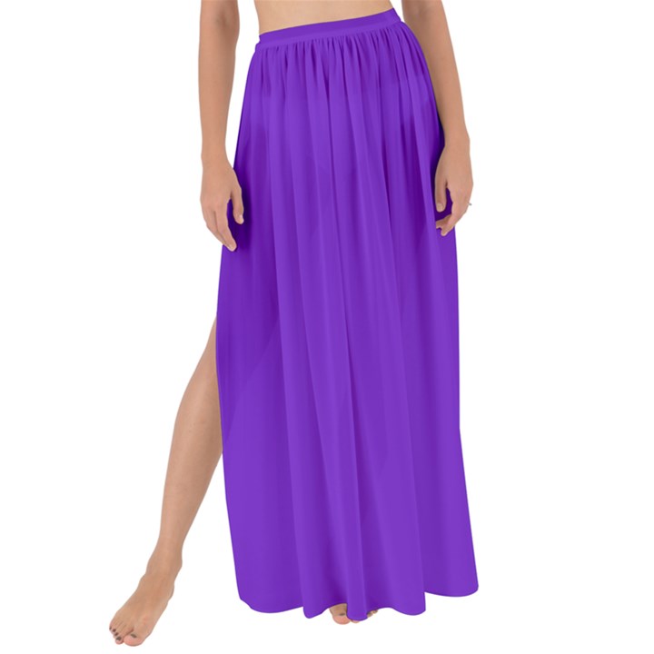 Violet Purple Maxi Chiffon Tie-Up Sarong