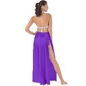 Violet Purple Maxi Chiffon Tie-Up Sarong View2