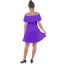 Violet Purple Off Shoulder Velour Dress View2