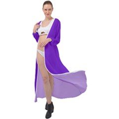 Violet Purple Maxi Chiffon Beach Wrap by blkstudio