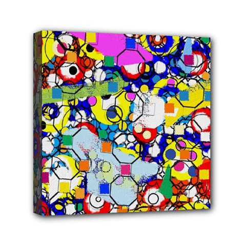 Dots 6 Mini Canvas 6  X 6  (stretched) by impacteesstreetwearsix