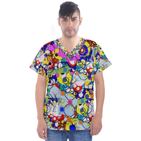 Dots 6 Men s V-neck Scrub Top by impacteesstreetwearsix