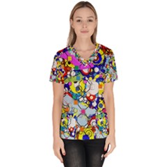 Dots 6 Women s V-neck Scrub Top by impacteesstreetwearsix