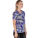 Penguins Pattern Women s V-Neck Scrub Top View3