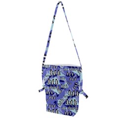 Penguins Pattern Folding Shoulder Bag by bloomingvinedesign