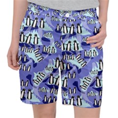 Penguins Pattern Pocket Shorts by bloomingvinedesign