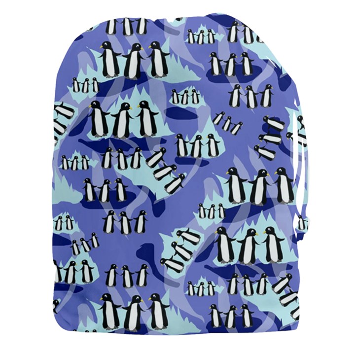 Penguins Pattern Drawstring Pouch (XXXL)