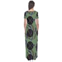 Feathers Pattern Short Sleeve Maxi Dress View2