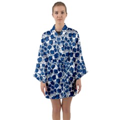 Blue Roses Long Sleeve Kimono Robe by bloomingvinedesign