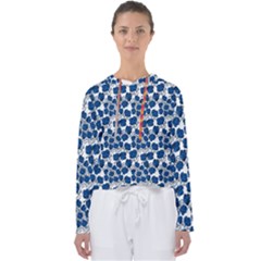 Blue Roses Women s Slouchy Sweat