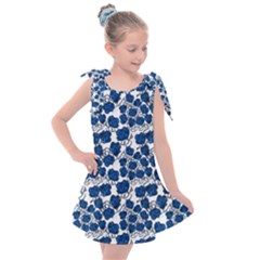 Blue Roses Kids  Tie Up Tunic Dress by bloomingvinedesign