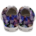 Blue White Purple Mixed Flowers Women s Low Top Canvas Sneakers View4