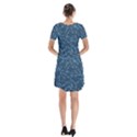 Branches Blue Short Sleeve V-neck Flare Dress View2