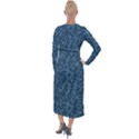 Branches Blue Velvet Maxi Wrap Dress View2