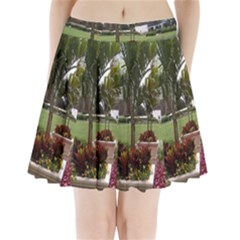 Columbus Commons In Late May  Pleated Mini Skirt by Riverwoman