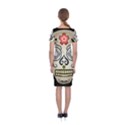 Skull Scary Art Digital Head Classic Short Sleeve Midi Dress View2