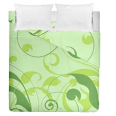 Floral Decoration Flowers Design Duvet Cover Double Side (queen Size) by Wegoenart