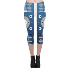 Remote Control Receiver Vcr Control Capri Leggings  by Wegoenart