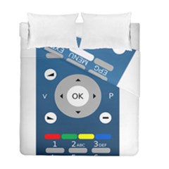 Remote Control Receiver Vcr Control Duvet Cover Double Side (full/ Double Size)