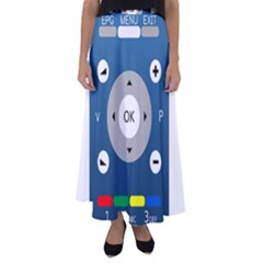 Remote Control Receiver Vcr Control Flared Maxi Skirt by Wegoenart