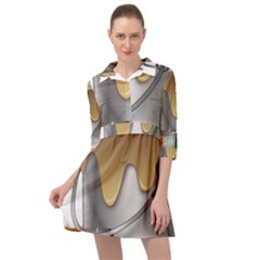 Paint Color Brush Painter Bucket Mini Skater Shirt Dress