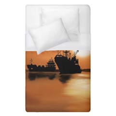 Digital Art Artwork Ship Boats Sea Duvet Cover (single Size) by Wegoenart