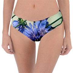 Blue Wildflowers Reversible Classic Bikini Bottoms by bloomingvinedesign