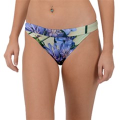 Blue Wildflowers Band Bikini Bottom by bloomingvinedesign