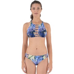 Blue Wildflowers Perfectly Cut Out Bikini Set by bloomingvinedesign