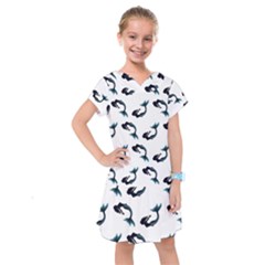 Moody Mermaids Kids  Drop Waist Dress by VeataAtticus