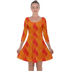 Velma Inspired Quarter Sleeve Skater Dress by designsbyamerianna