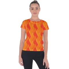 Velma Inspired Short Sleeve Sports Top  by designsbyamerianna