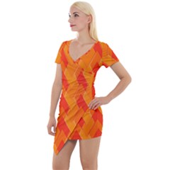 Velma Inspired Short Sleeve Asymmetric Mini Dress by designsbyamerianna