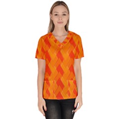 Velma Inspired Women s V-neck Scrub Top by designsbyamerianna