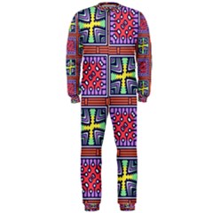 Shapes In Squares Pattern                       Onepiece Jumpsuit (men) by LalyLauraFLM