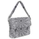 Flowers Mandala Hand Drawing Buckle Messenger Bag View1