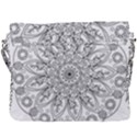 Flowers Mandala Hand Drawing Buckle Messenger Bag View3