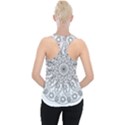 Flowers Mandala Hand Drawing Piece Up Tank Top View2