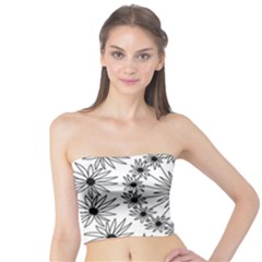 Flowers Mandala Hand Drawing Tube Top by Wegoenart