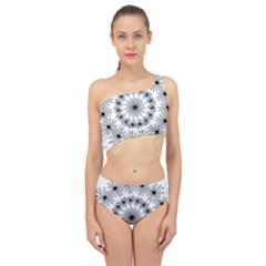 Flowers Mandala Hand Drawing Spliced Up Two Piece Swimsuit by Wegoenart