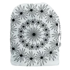 Flowers Mandala Hand Drawing Drawstring Pouch (xxxl)