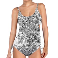 Drawing Pencil Pattern Mandala Tankini Set by Wegoenart